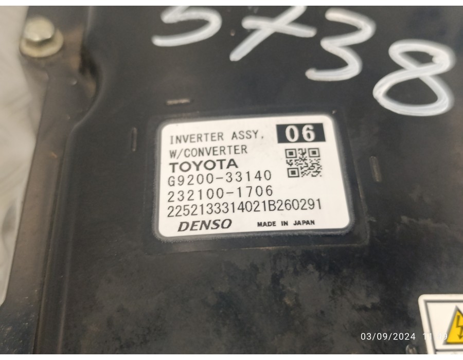 Recambio de inversor / generador hibrido para toyota rav4 referencia OEM IAM G920033140  2321001706