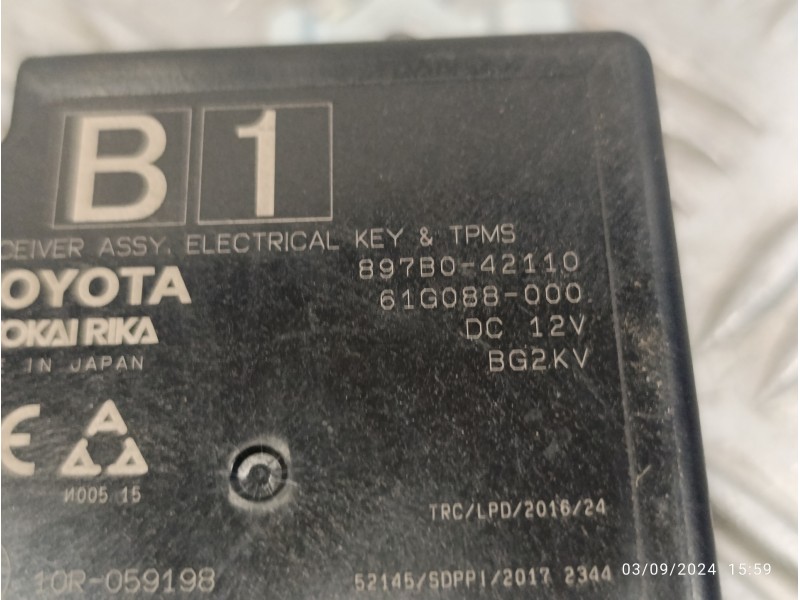 Recambio de modulo electronico para toyota rav4 referencia OEM IAM 897B042110  61G088000