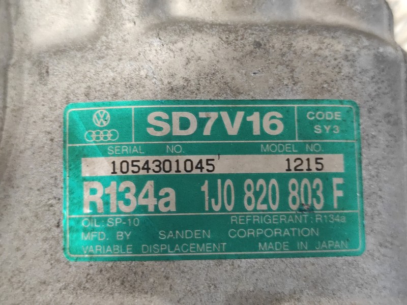 Recambio de compresor aire acondicionado para seat ibiza (6k1) 1.4 referencia OEM IAM 1J0820803F  SD7V161215