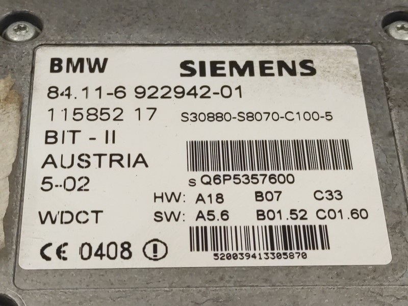 Recambio de modulo electronico para bmw serie 5 touring (e39) referencia OEM IAM 8411692294201  