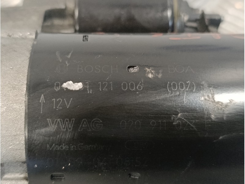 Recambio de motor arranque para seat leon (1m1) 1.6 16v referencia OEM IAM 0001121006  020911023F