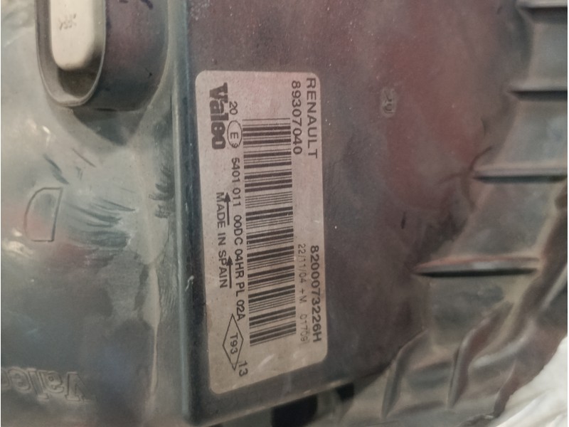 Recambio de faro derecho para renault megane ii berlina 3p 1.6 cat referencia OEM IAM 8200073226H  89307040