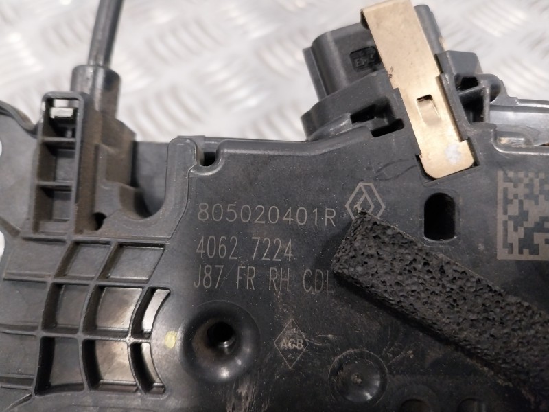 Recambio de cerradura puerta delantera derecha para renault captur referencia OEM IAM 805020401R  40627224