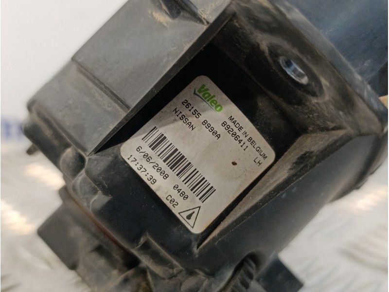 Recambio de faro antiniebla izquierdo para nissan qashqai (j10) 2.0 dci turbodiesel cat referencia OEM IAM 261558990A  89206411