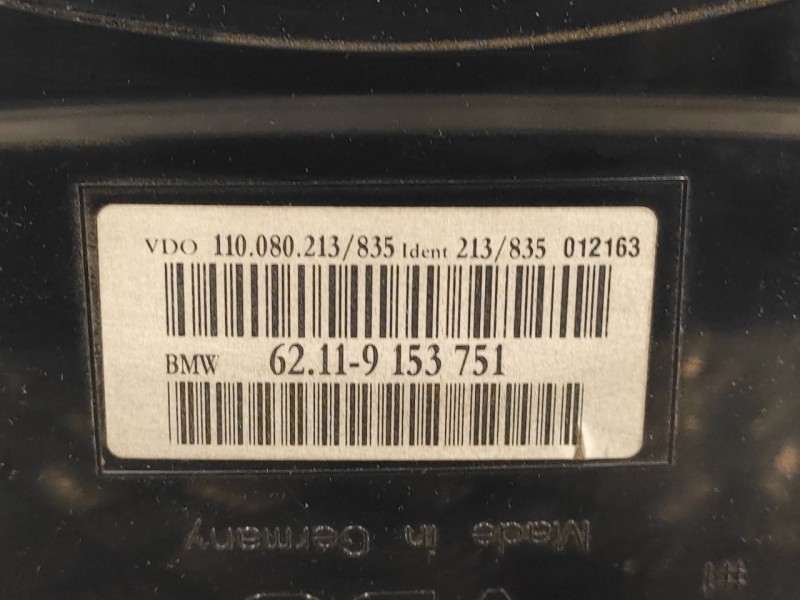 Recambio de cuadro instrumentos para bmw serie 5 berlina (e60) 3.0 24v referencia OEM IAM 62119153751  110080213835