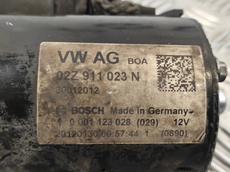 Recambio de motor arranque para seat toledo (kg3) 1.6 tdi referencia OEM IAM 02Z911023N  0001123028