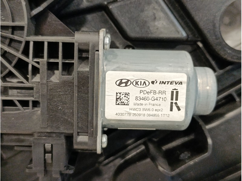 Recambio de elevalunas trasero derecho para hyundai i30 fastback 1.4 tgdi cat referencia OEM IAM 83460G4710 9425100100 83480G473