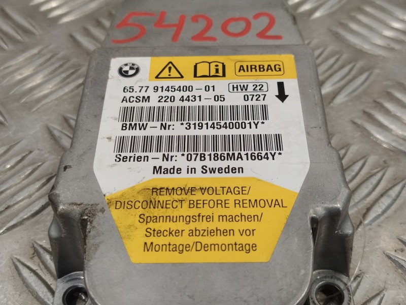 Recambio de centralita airbag para bmw serie 5 berlina (e60) 3.0 24v referencia OEM IAM 65779145400 ACSM220443105 6577914540001