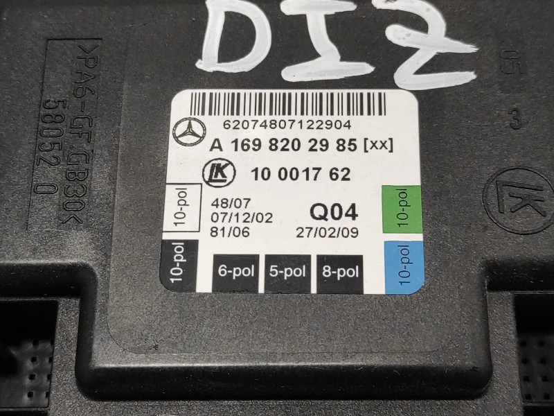 Recambio de modulo electronico para mercedes-benz clase a (w169) 2.0 cdi cat referencia OEM IAM A1698202985  10001762