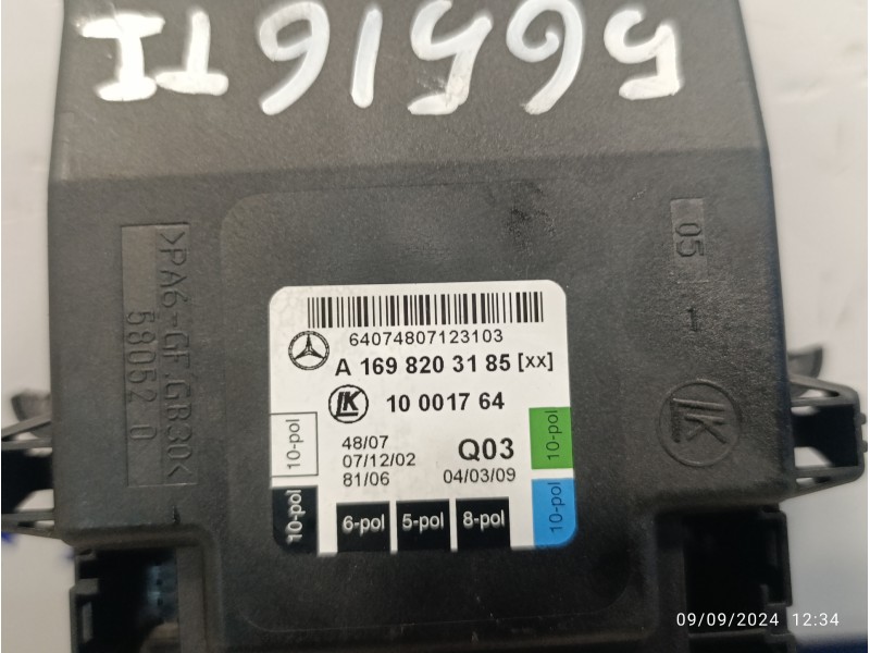 Recambio de modulo electronico para mercedes-benz clase a (w169) 2.0 cdi cat referencia OEM IAM A1698203185  10001764