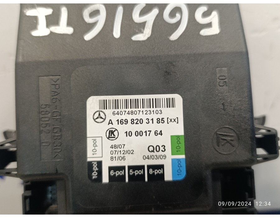 Recambio de modulo electronico para mercedes-benz clase a (w169) 2.0 cdi cat referencia OEM IAM A1698203185  10001764