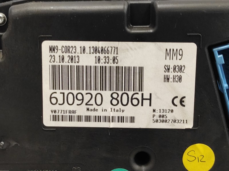 Recambio de cuadro instrumentos para seat ibiza (6j5) 1.6 tdi referencia OEM IAM 6J0920806H  5550027003