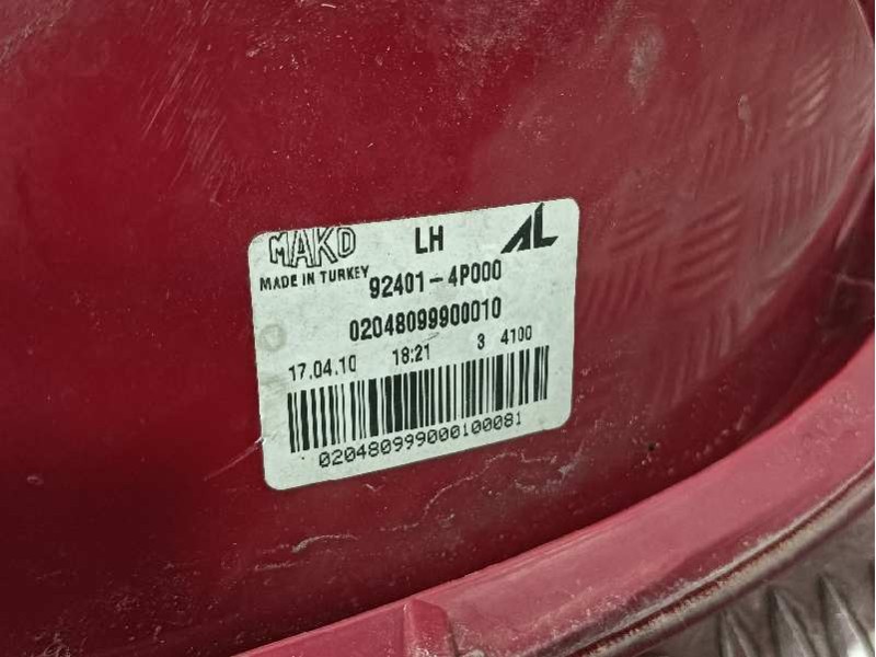 Recambio de piloto trasero izquierdo para hyundai i20 referencia OEM IAM 924014P000  02048099900010