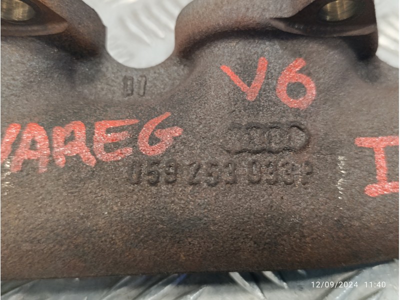 Recambio de colector escape para volkswagen touareg (7la) 3.0 v6 tdi dpf referencia OEM IAM 059253033P  