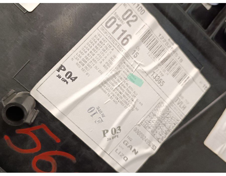 Recambio de guarnecido puerta trasera izquierda para volkswagen passat variant (365) 2.0 tdi dpf referencia OEM IAM 3AF867211  