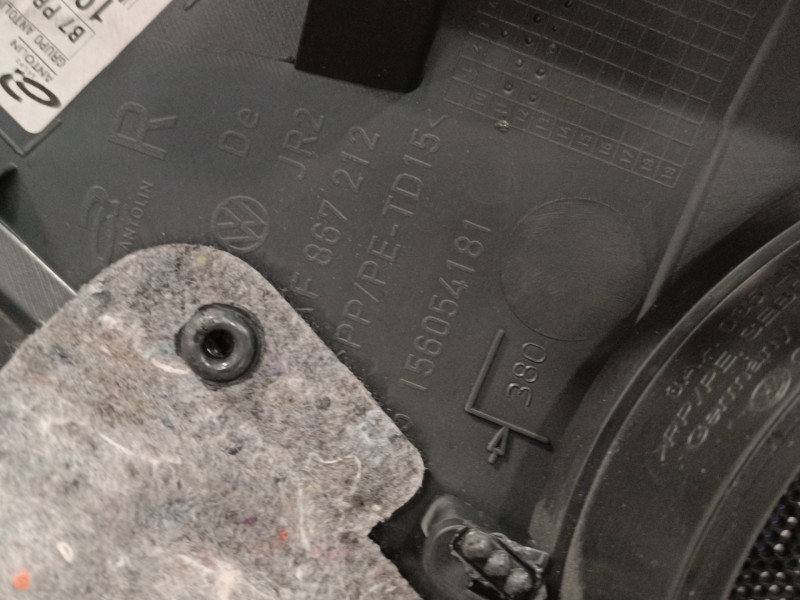 Recambio de guarnecido puerta trasera derecha para volkswagen passat variant (365) 2.0 tdi dpf referencia OEM IAM 3AF867212  