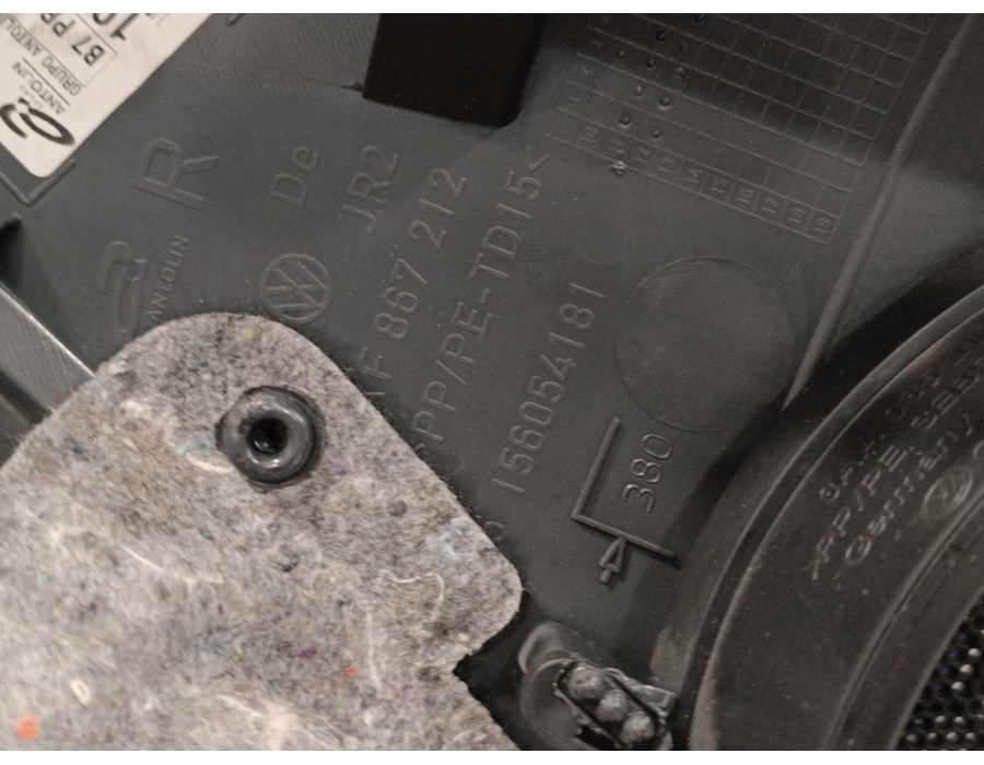 Recambio de guarnecido puerta trasera derecha para volkswagen passat variant (365) 2.0 tdi dpf referencia OEM IAM 3AF867212  