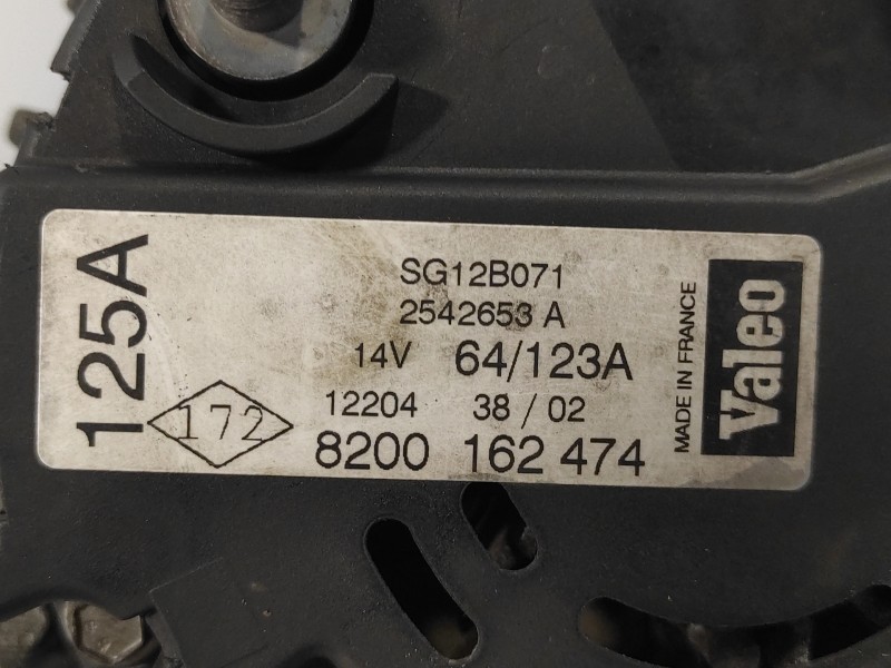 Recambio de alternador para volvo s40 berlina 1.9 diesel cat referencia OEM IAM 8200162474 2542653A SG12B071