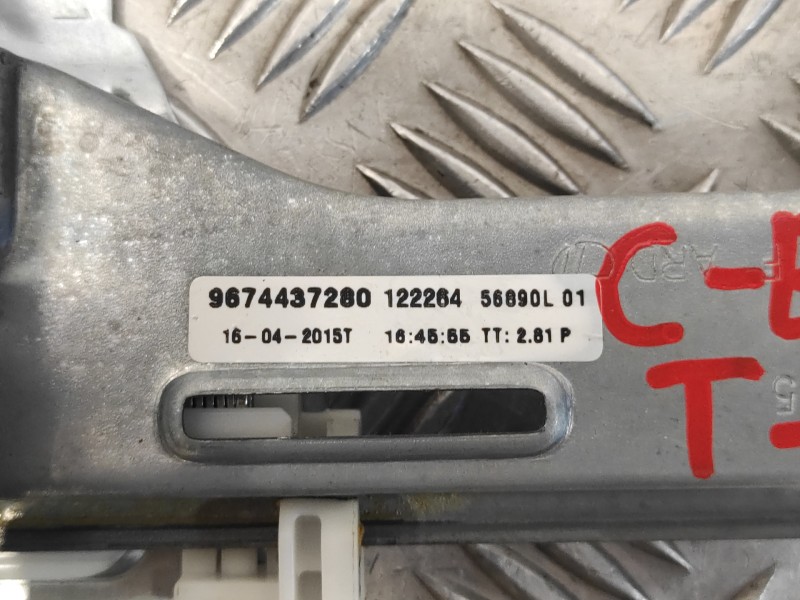 Recambio de elevalunas trasero derecho para citroën c-elysée referencia OEM IAM 9674437280  430086K0