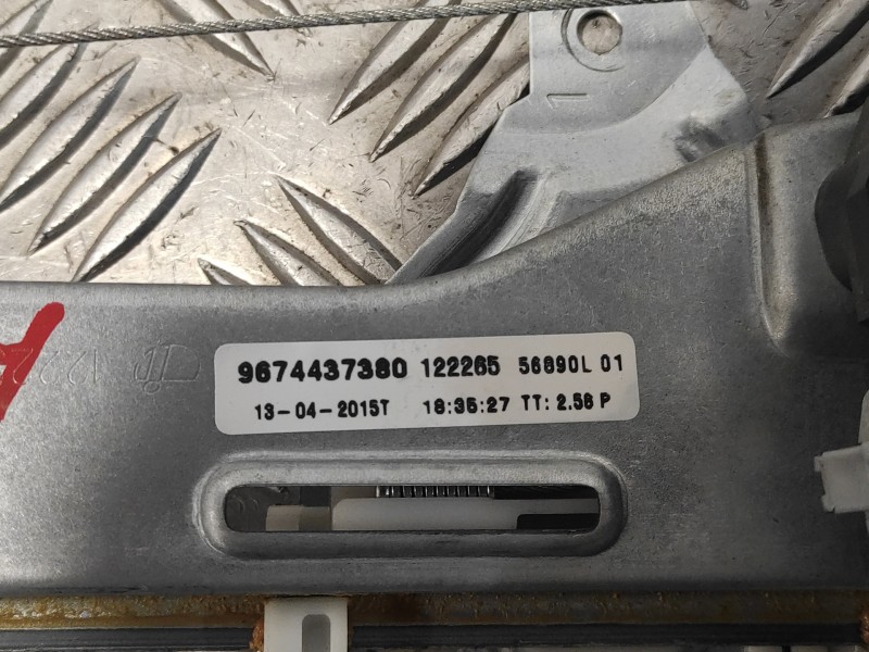 Recambio de elevalunas trasero izquierdo para citroën c-elysée referencia OEM IAM 9674437380  430088K0