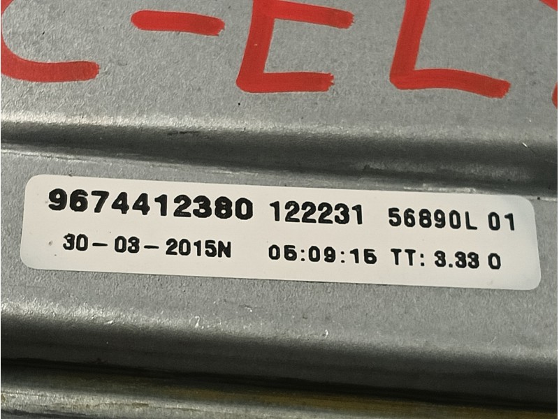 Recambio de elevalunas delantero derecho para citroën c-elysée referencia OEM IAM 9674412380  430086K0