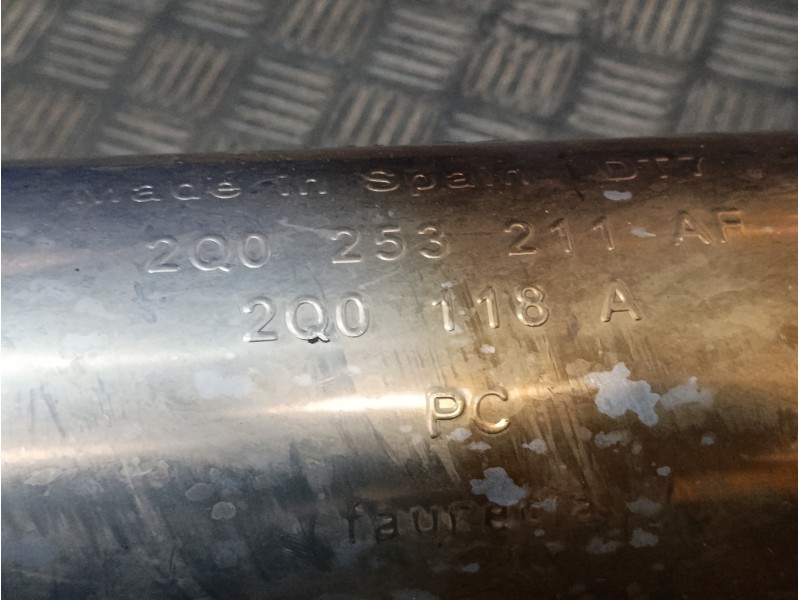 Recambio de tubo escape completo para volkswagen polo 1.0 tsi referencia OEM IAM 2Q0253611S 2Q0253211AF 2Q0120A