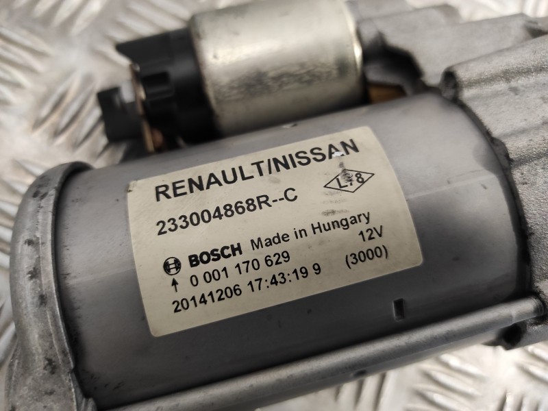 Recambio de motor arranque para renault clio iv 1.5 dci diesel fap referencia OEM IAM 233004868R  