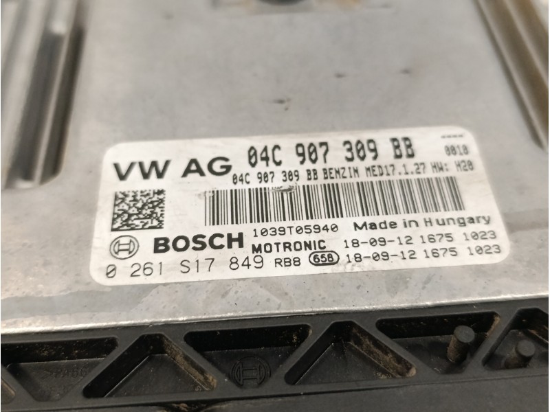 Recambio de centralita motor uce para volkswagen polo 1.0 tsi referencia OEM IAM 0261S17849 MED17127 04C907309BB