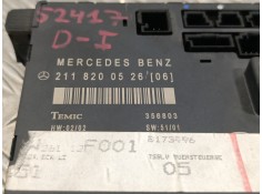 Recambio de centralita cierre para mercedes-benz clase e (w211) berlina 2.6 cat referencia OEM IAM 2118200526   2