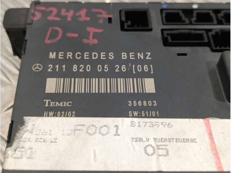 Recambio de centralita cierre para mercedes-benz clase e (w211) berlina 2.6 cat referencia OEM IAM 2118200526  