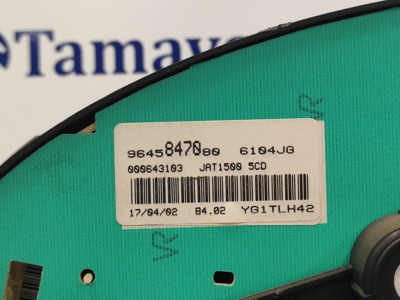 Recambio de cuadro instrumentos para peugeot 206 berlina 2.0 hdi cat referencia OEM IAM 9645847080  