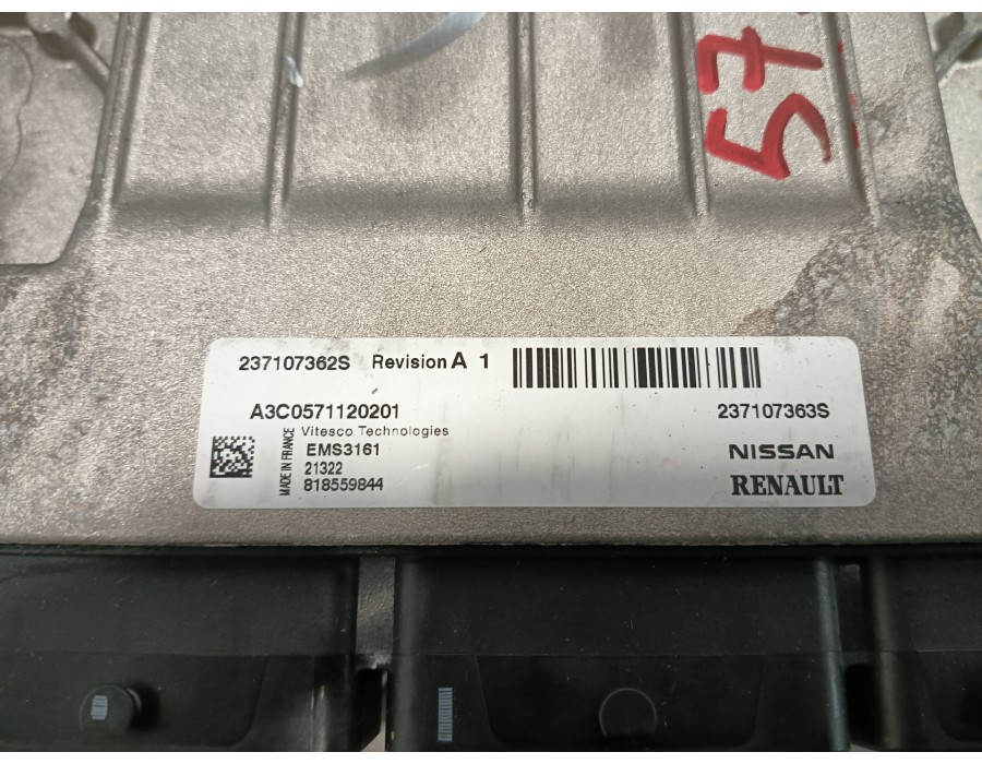 Recambio de centralita motor uce para renault captur ii 1.3 tce referencia OEM IAM 237107362S A3C0571120201 237107363S