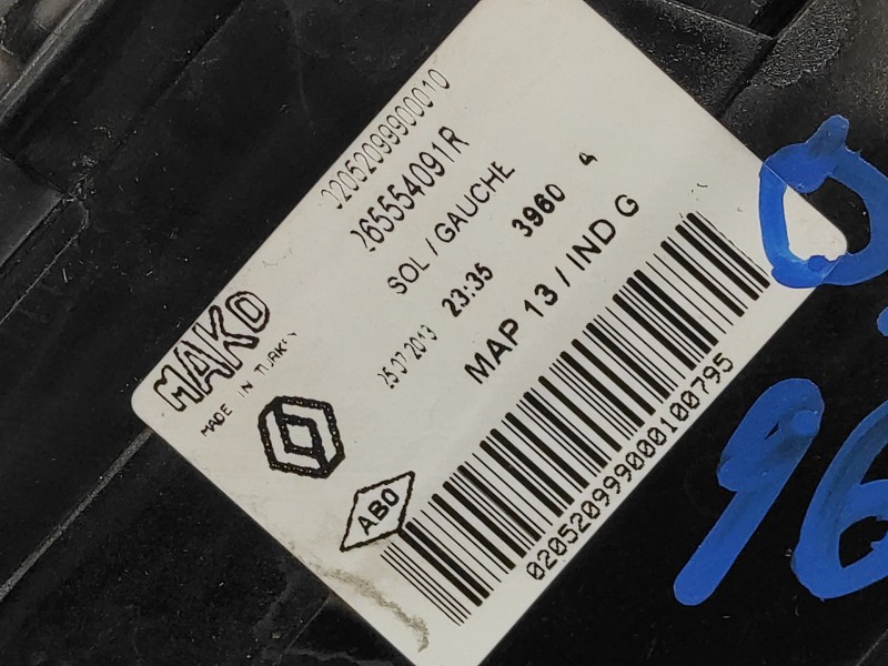 Recambio de piloto trasero izquierdo para renault clio iv referencia OEM IAM 265554091R  02052099900010