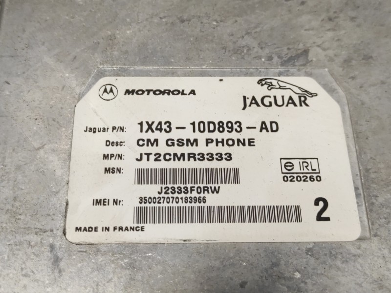 Recambio de modulo electronico para jaguar x-type referencia OEM IAM 1X4310D893AD  JT2CMR3333