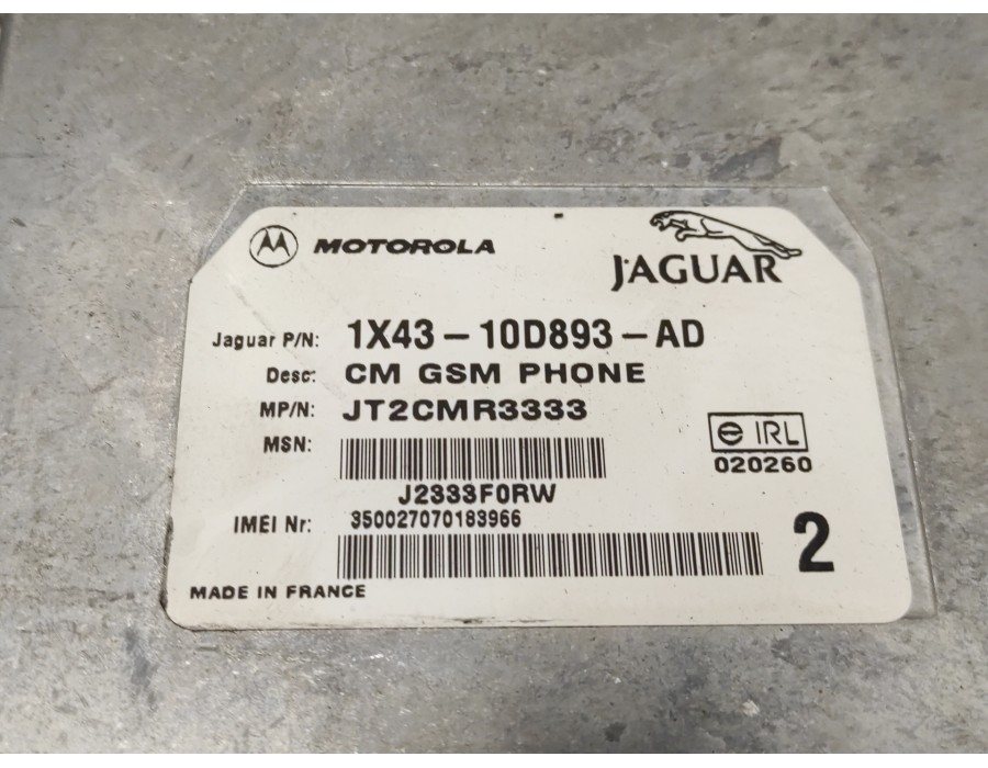 Recambio de modulo electronico para jaguar x-type referencia OEM IAM 1X4310D893AD  JT2CMR3333