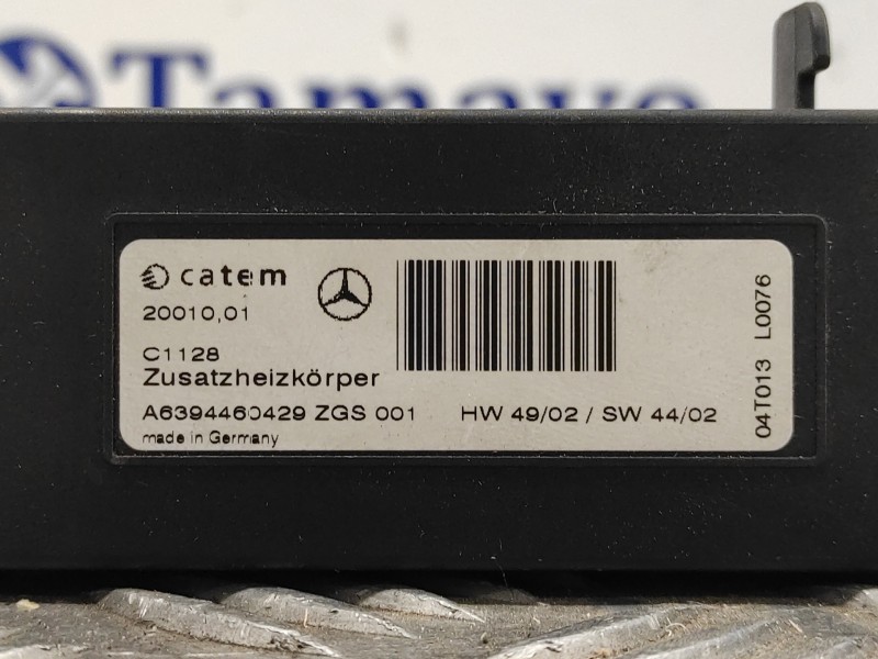 Recambio de resistencia calefaccion para mercedes-benz viano (w639) 2.1 cdi cat referencia OEM IAM A6394460429  