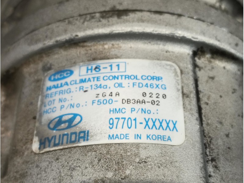 Recambio de compresor aire acondicionado para kia picanto referencia OEM IAM 97701XXXXX  F500DB3AA02