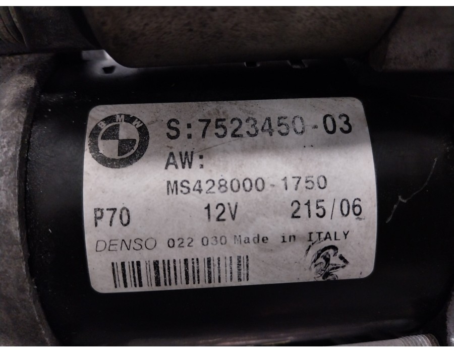 Recambio de motor arranque para bmw serie 1 berlina (e81/e87) 1.6 16v cat referencia OEM IAM 752345003  MS4280001750