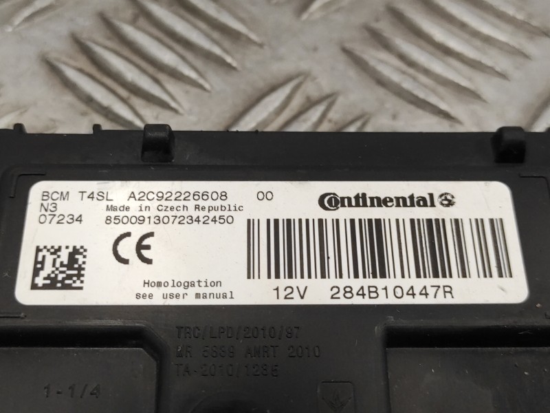 Recambio de modulo electronico para dacia lodgy 1.2 16v tce cat referencia OEM IAM 284B10447R  A2C92226608