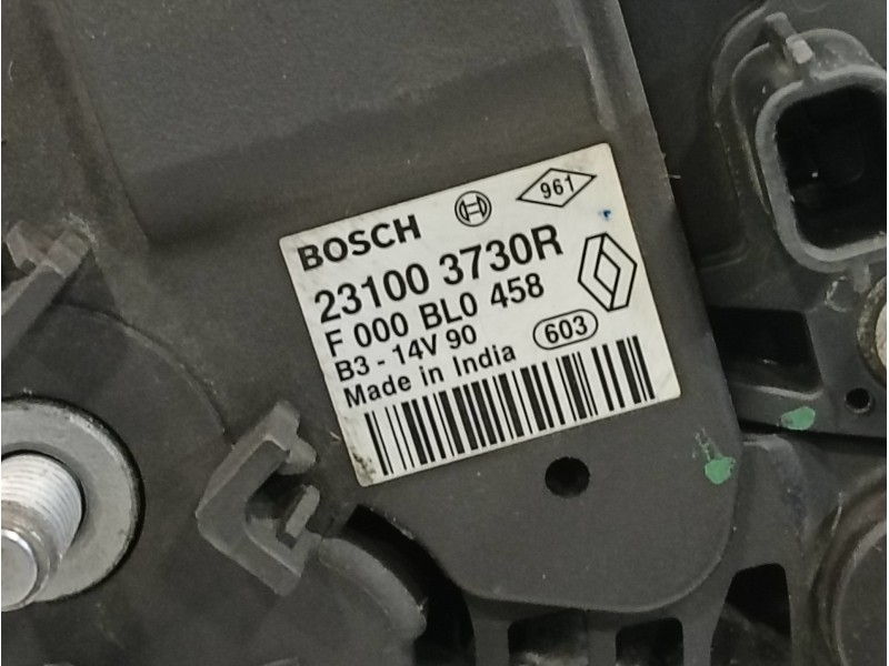 Recambio de alternador para renault clio iv referencia OEM IAM 231003730R  F000BL0458