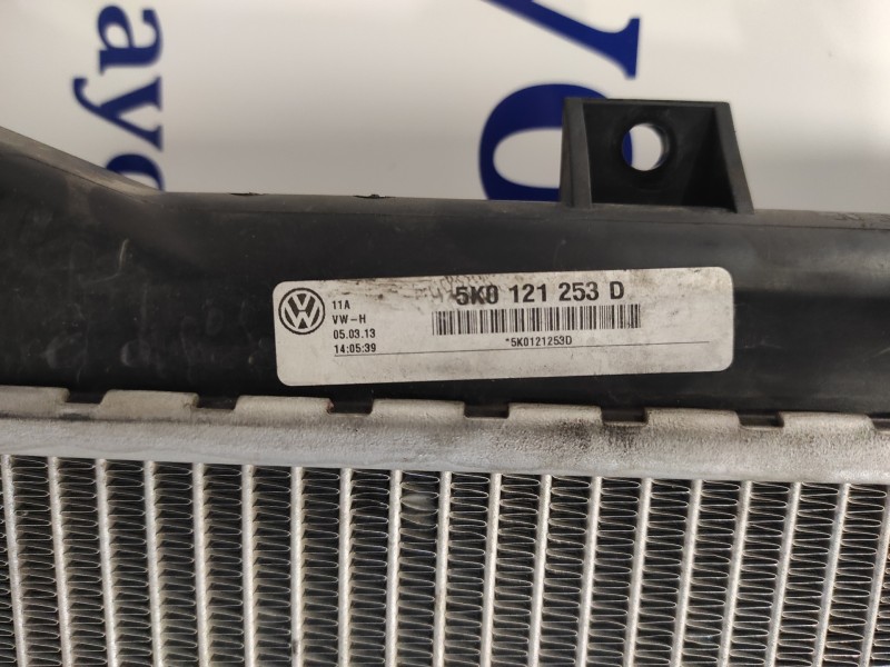 Recambio de radiador agua para volkswagen golf v berlina (1k1) 1.4 16v tsi referencia OEM IAM 5K0121253D  