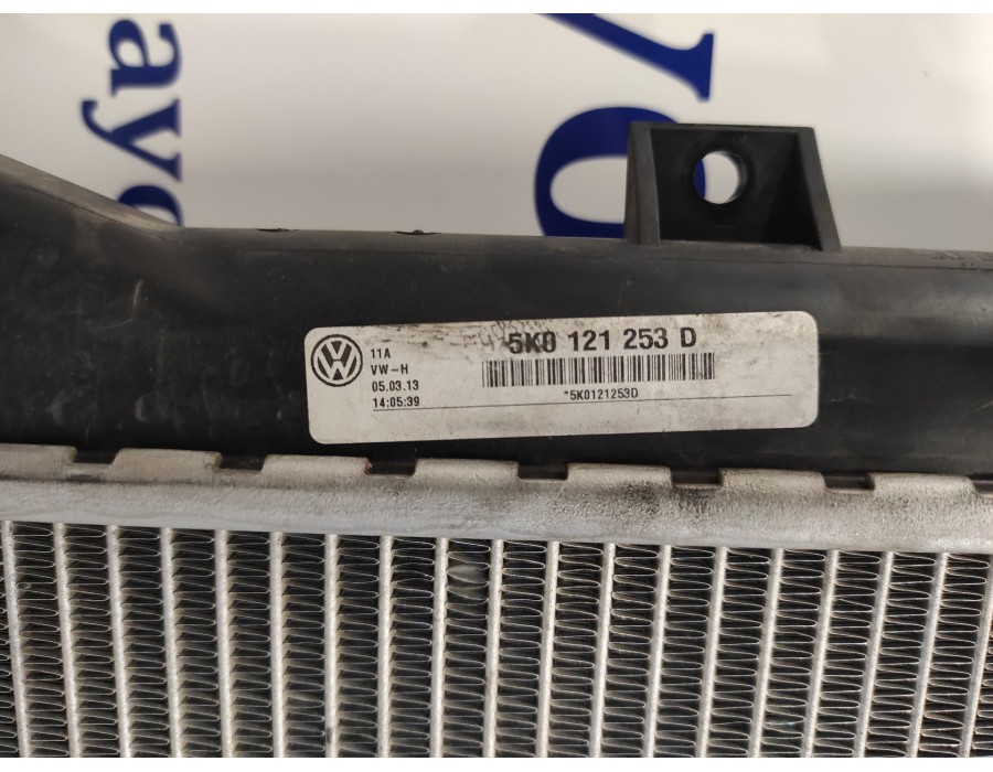 Recambio de radiador agua para volkswagen golf v berlina (1k1) 1.4 16v tsi referencia OEM IAM 5K0121253D  