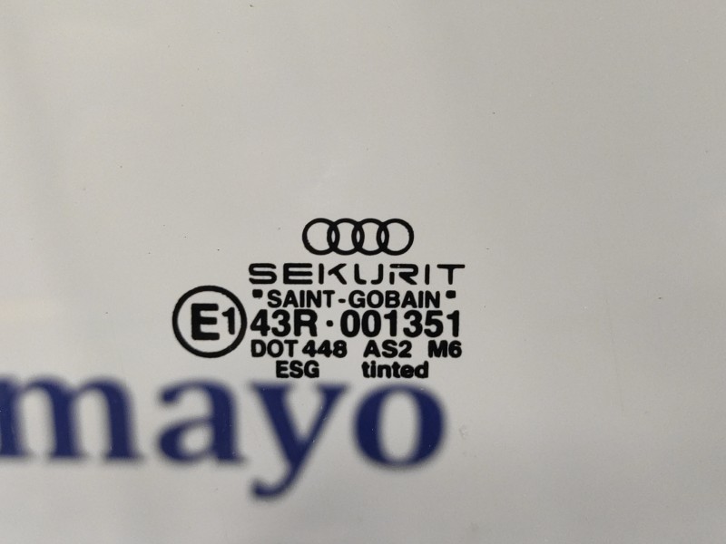 Recambio de luna delantera derecha para audi a2 (8z) 1.4 tdi referencia OEM IAM 43R001351  DOT448AS2