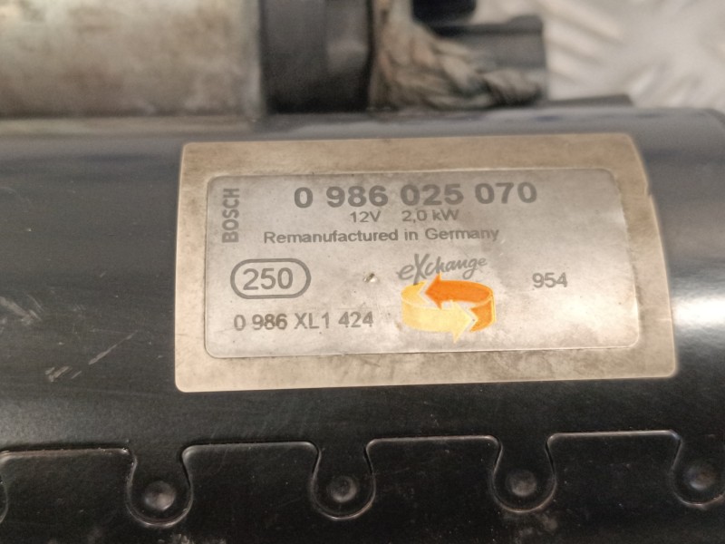 Recambio de motor arranque para skoda rapid 1.6 tdi dpf referencia OEM IAM 0986XL1424  