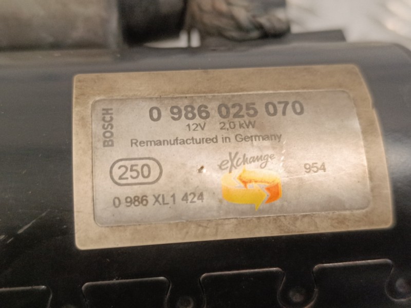 Recambio de motor arranque para skoda rapid 1.6 tdi dpf referencia OEM IAM 0986XL1424  