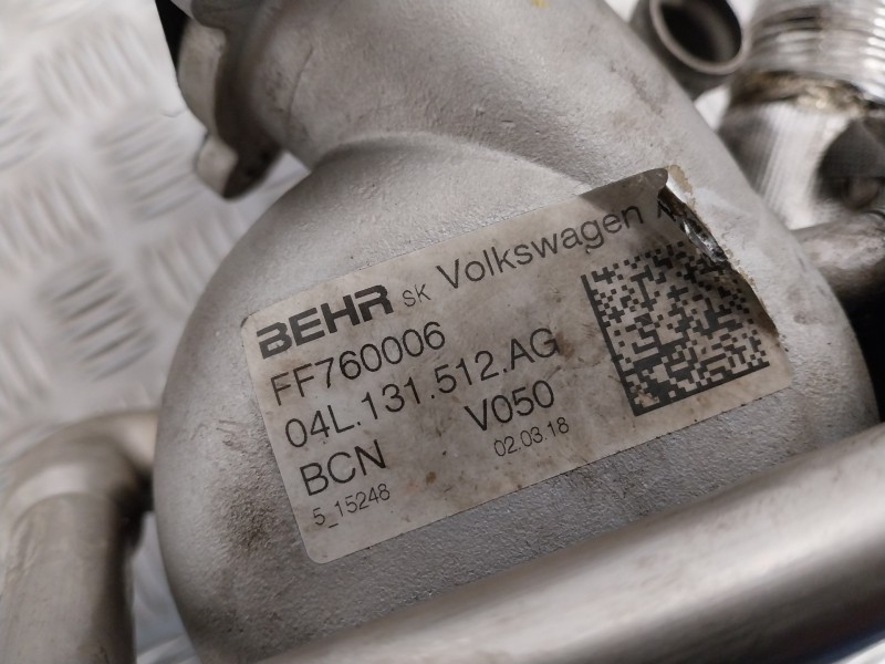 Recambio de enfriador egr para skoda rapid 1.6 tdi dpf referencia OEM IAM 04L131512AG  