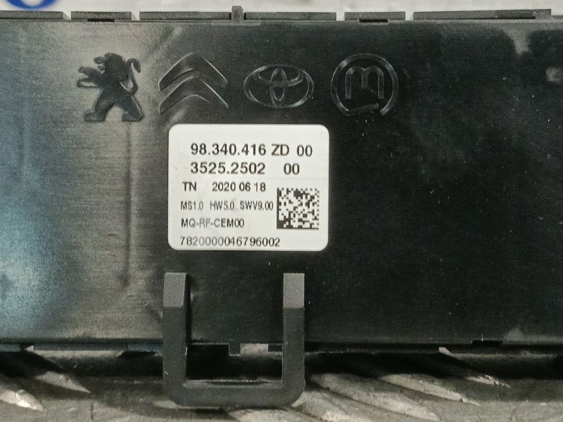 Recambio de mando climatizador para opel combo furgoneta/monovolumen (k9) 1.5 d referencia OEM IAM 98340416ZD  