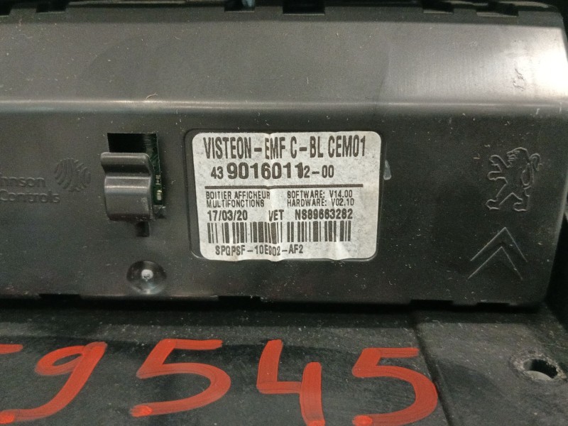 Recambio de sistema audio / radio cd para opel combo furgoneta/monovolumen (k9) 1.5 d referencia OEM IAM 98350483ZD  