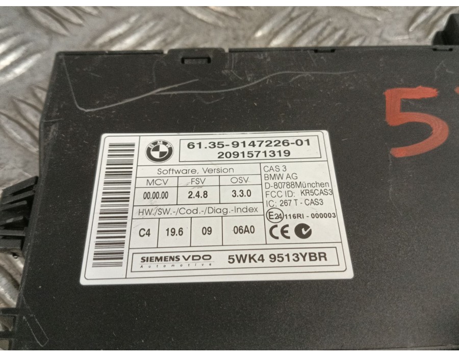 Recambio de modulo electronico para bmw serie 1 berlina (e81/e87) 2.0 cat referencia OEM IAM 5WK49513YBR  6135914722601