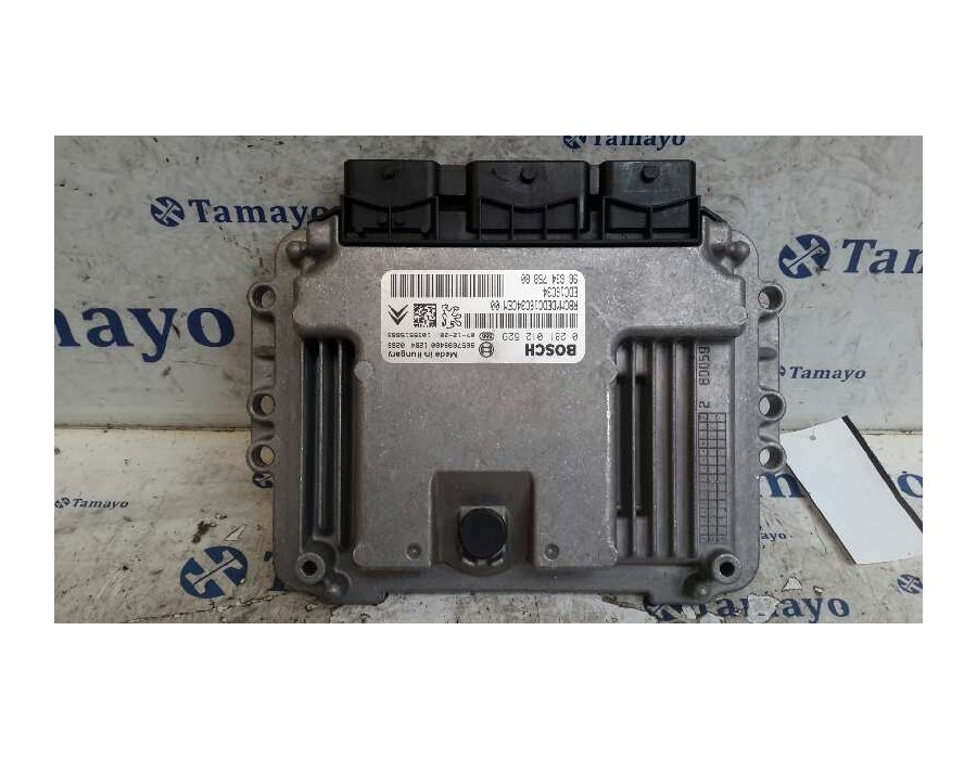 Recambio de centralita motor uce para citroën c3 1.4 hdi referencia OEM IAM 0281012529 EDC16C34 9663475880